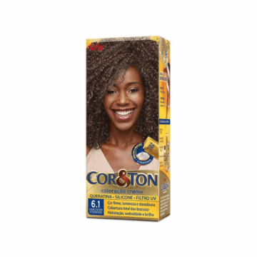Coloração Permanente Cor&Ton 6.1 Louro Escuro Acinzentado
