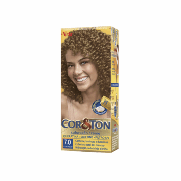 Coloração Permanente Cor&Ton 7 Louro Médio