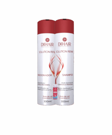Kit DiHair Solution Repair Shampoo 300ml +Condicionador 300ml + Ampola Reconstrução 10ml - Imagem 1