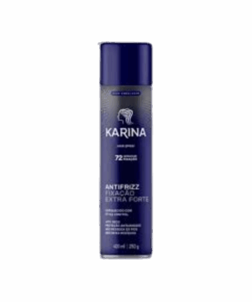 Spray Fixador Karina 72H AntiFrizz Extra Forte 400ml - Imagem 1