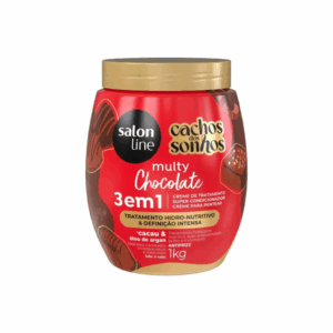Creme Salon Line Cachos dos Sonhos Multy Chocolate 1Kg - Imagem 1