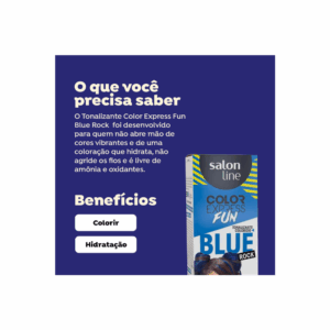 Color Express Fun Salon Line Blue 100ml - Imagem 2