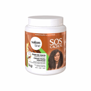 Creme de Pentear Salon Line S.O.S Cachos Óleo de Coco 1kg - Imagem 1
