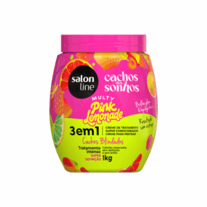 Creme Salon Line Cachos Sonhos Multy Pink Lemonade 1kg - Imagem 1