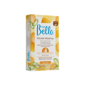 Folhas Prontas Depilação Corporal Depil Bella Aloe e Vera 16 Folhas - Imagem 3