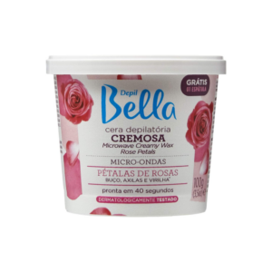 Cera Depilatória Depil Bella Micro-ondas Pétalas de Rosas Deo 100g - Imagem 1