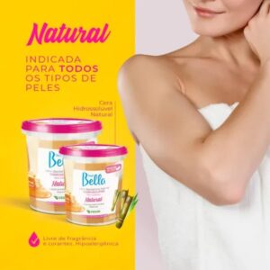 Cera Hidro Depil Bella Natural 600g - Imagem 6