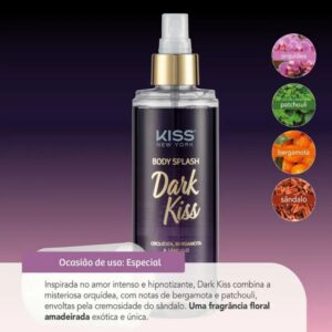 Body Splash Kiss New York Dark Kiss 200ml - Imagem 3
