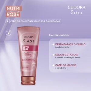 Condicionador Eudora Siàge Nutri Rosé 250ml - Imagem 2