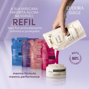 Refil Máscara Eudora Siàge Cica Therapy 250g - Imagem 3