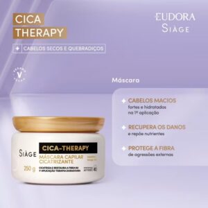 Refil Máscara Eudora Siàge Cica Therapy 250g - Imagem 4
