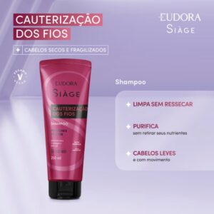 Shampoo Eudora Siàge Cauterização dos Fios 250ml - Imagem 2