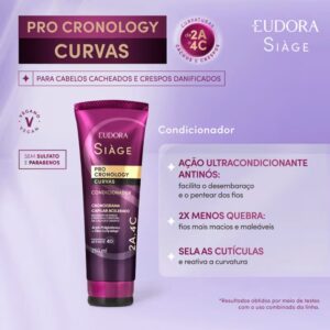 Condicionador Eudora Siàge Pro Cronology Curvas 250ml - Imagem 2