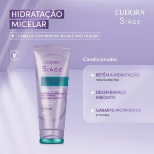 Condicionador Eudora Siàge Hidratação Micelar 200ml - Imagem 2