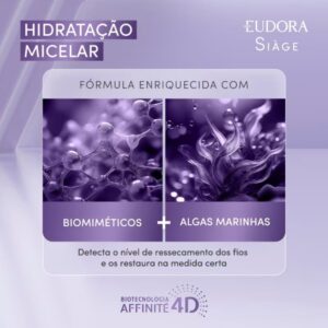 Condicionador Eudora Siàge Hidratação Micelar 200ml - Imagem 3