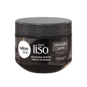 Máscara Matizadora Salon Line Liso Preto 300g - Imagem 1