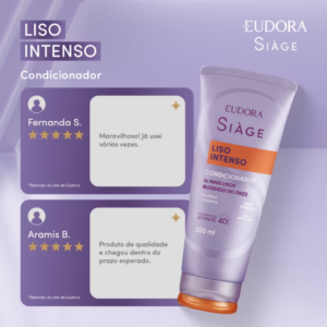 Leave-In Eudora Selante Finalizador Siàge Liso Intenso 100ml - Imagem 4