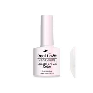 Esmalte Real Love Linha Classic Branco Glitter 8ml - Imagem 3