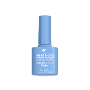 Esmalte Real Love Linha Classic Azul Claro Vibrante 8ml - Imagem 3