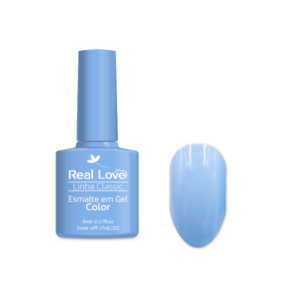 Esmalte Real Love Linha Classic Azul Claro Vibrante 8ml - Imagem 4