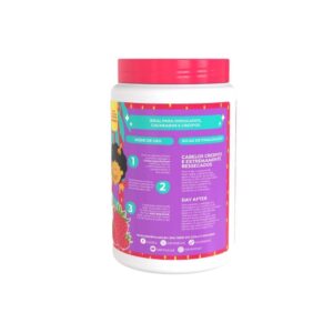 Creme Salon Line Morango Kids Cachinhos sem Nós 1kg - Imagem 2