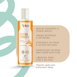 Shampoo Apice Nutri Waves Limpeza Suave 300ml - Imagem 3