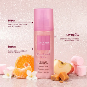 Body Splash Pink Sunset Shine Barbour's Beauty 200 ml - Imagem 4