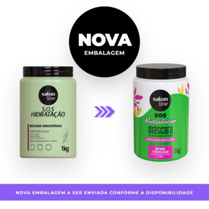 Máscara S.O.S Hidratação Azeite de Oliva Salon Line 1kg - Imagem 3