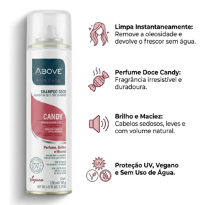 Shampoo a Seco Above Hair Care Candy 150ml - Imagem 3