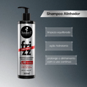 Shampoo Haskell Alinhador Frizz Cancelado 300ml - Imagem 3