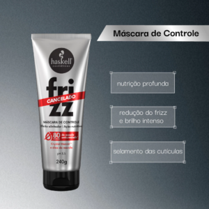 Máscara de Controle Haskell Frizz Cancelado 240g - Imagem 2