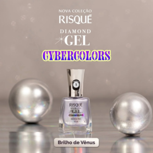 Esmalte Risqué Diamond Cybercolors Brilho de Vênus 9,5 mL - Imagem 6