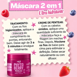 Máscara 2 em 1 Widicare PhytoBerry 500g - Imagem 4